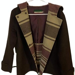 Bean Pole cardigan sweater blazer brown size Small